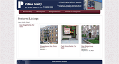 Desktop Screenshot of petrosrealty.com